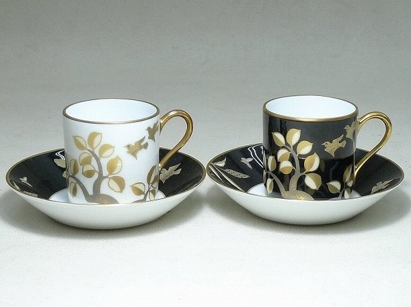 ★新品未使用 ペアセット★大倉陶園 カップ＆ソーサー デザート皿 エッグスタンド ☆新品未使用 ペアセット☆大倉陶園 カップ＆ソーサー デザート皿 エッグ