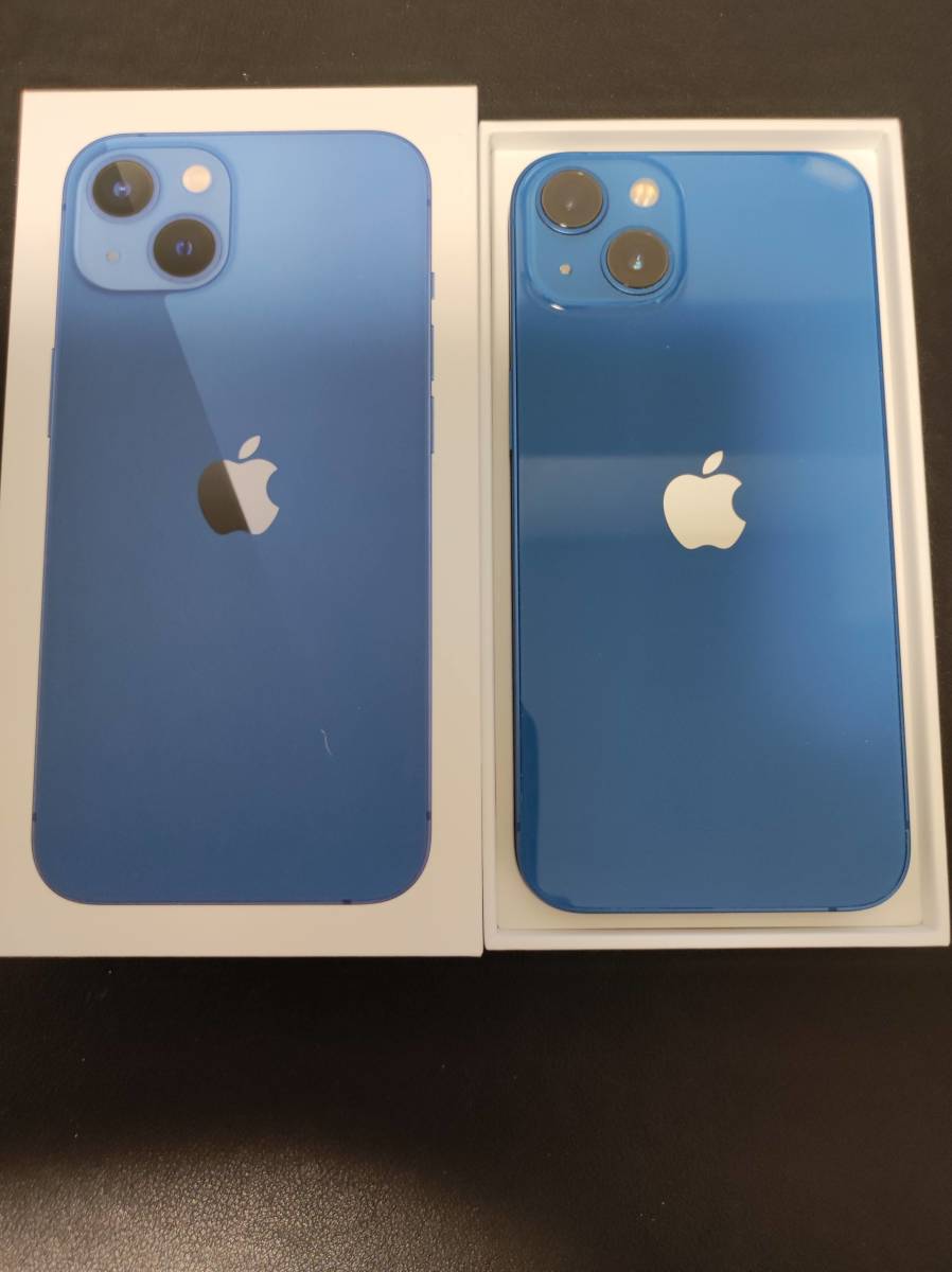 デモ機】 iPhone 13 ブルー 128GB SIMフリー バッテリ状態100％ 未使用 