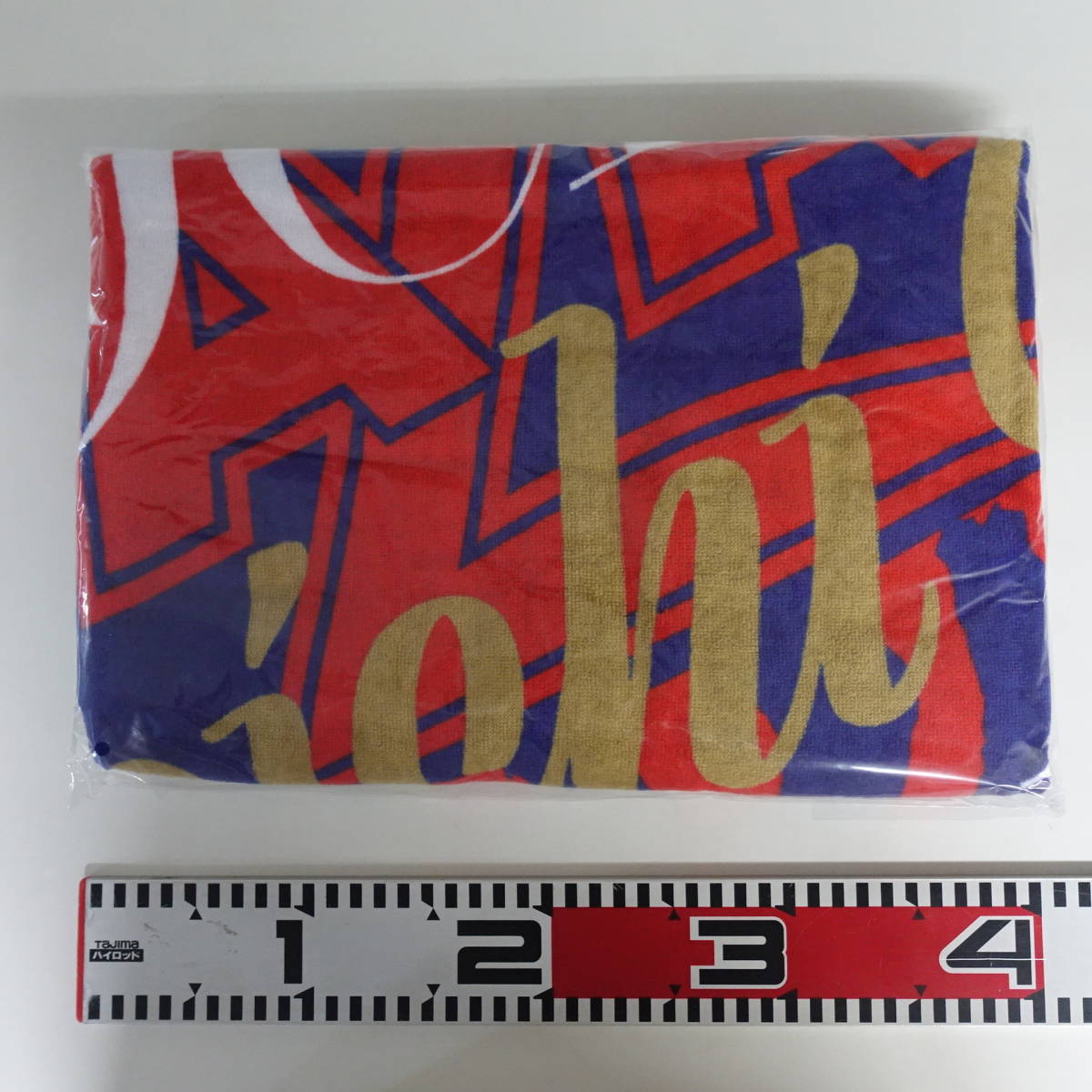 スペシャルビーチタオル(ロゴフデ)レッド⁄ブラック・ホワイト