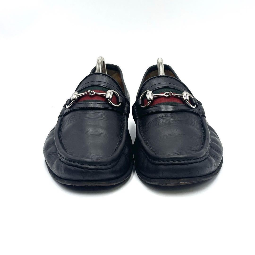 1円〜 【美品】グッチ GUCCI シェリーライン ホースビット ローファー
