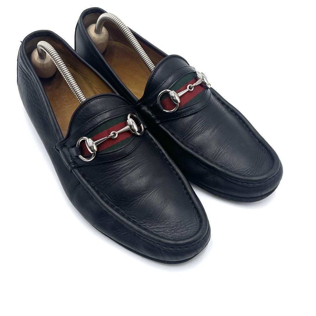 1円〜 【美品】グッチ GUCCI シェリーライン ホースビット ローファー