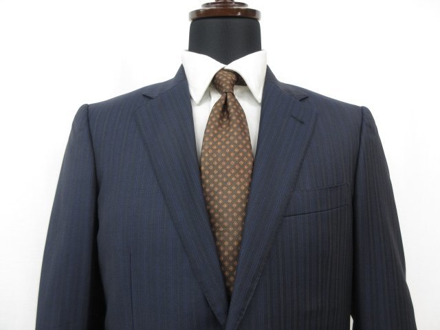 織柄 メンズファッション sattimanaシングル2ボタン 藍紺⁄窓枠チェック
