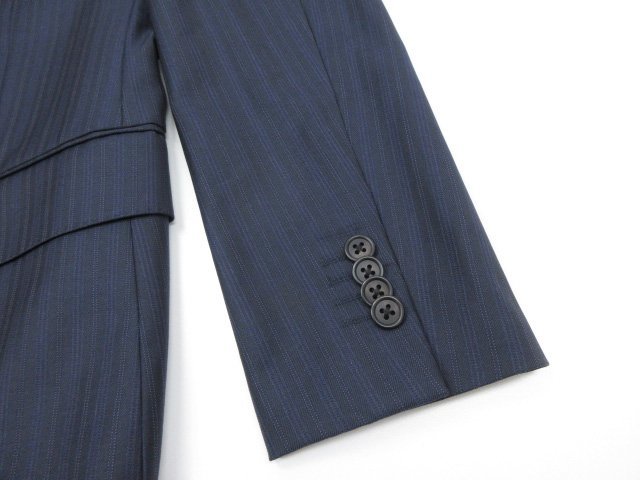 織柄 メンズファッション sattimanaシングル2ボタン 藍紺⁄窓枠チェック
