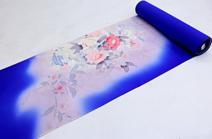 inagoya★☆衝撃の大量入荷!!!!☆★特価品◇古典柄 友禅◇丹後ちりめん【附下】正絹 着尺 反物 未仕立て B5660db