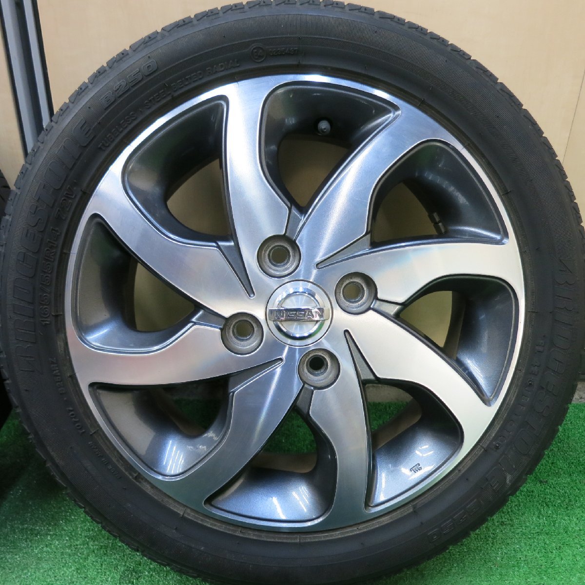 4本価格 日産 ルークス 純正 165/55R14 ブリヂストン B250 14インチ 
