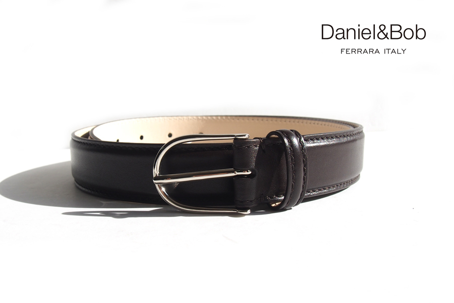 送料無料★新品｜未使用｜ダニエル&ボブ｜Daniel & Bob｜スムースレザードレスベルト｜90｜col.49｜ダークブラウン