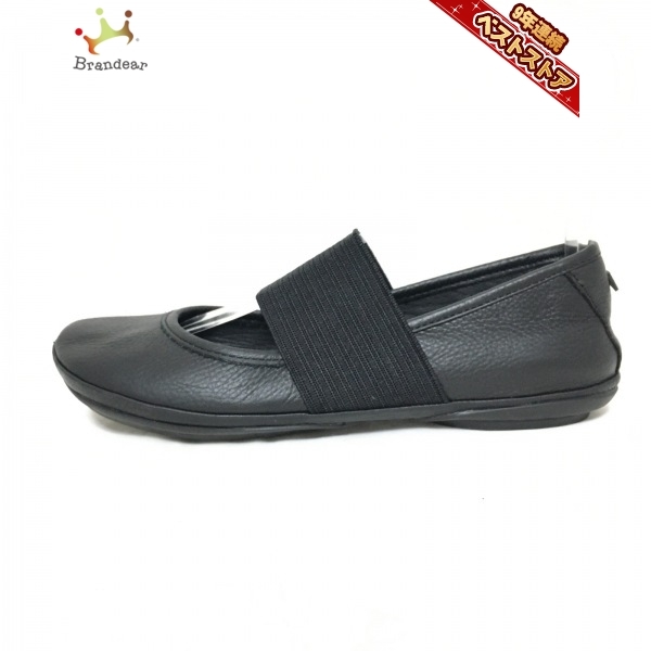 カンペール CAMPER フラットシューズ 37 - レザー 黒 レディース 靴