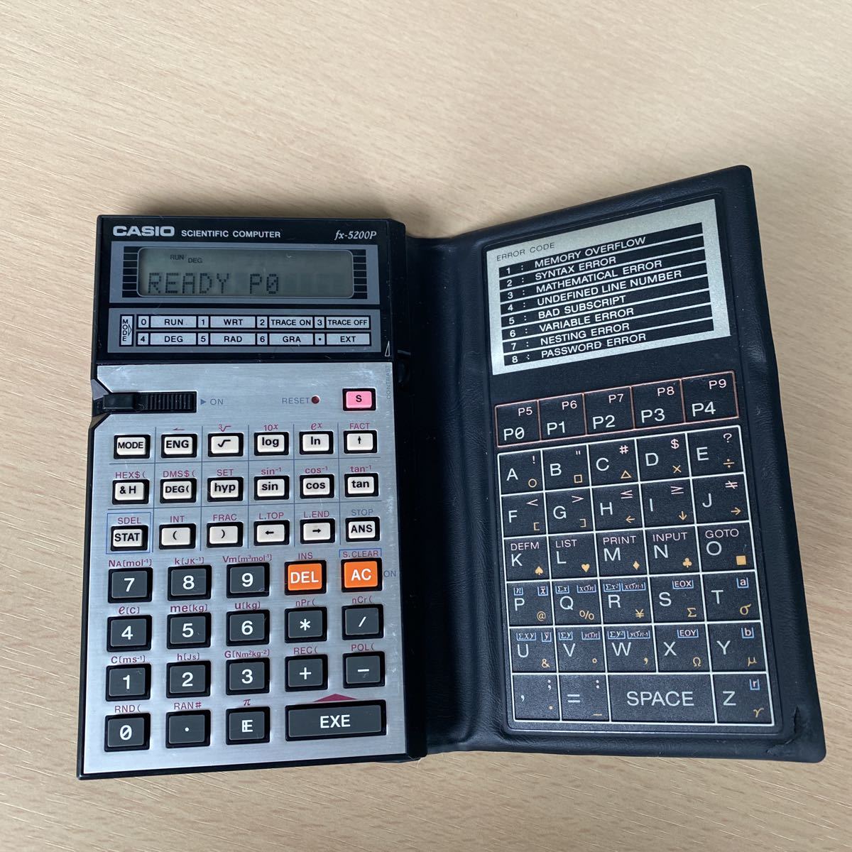 CASIO 関数電卓 fx-5200P カシオ 電卓 関数 レトロ 昭和レトロ (カシオ 