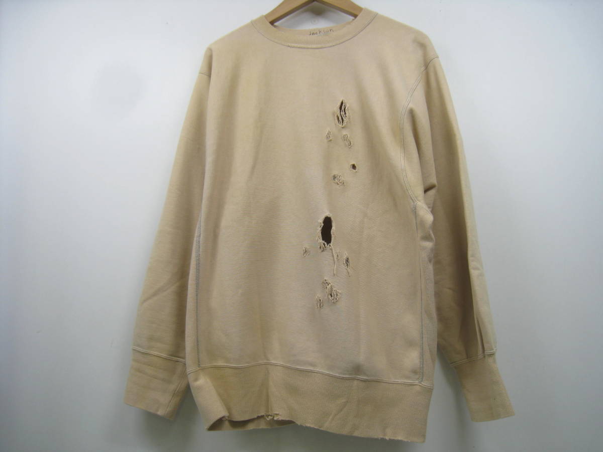 JACKSON MATISSE ジャクソンマティス スウェット トレーナー ダメージ 