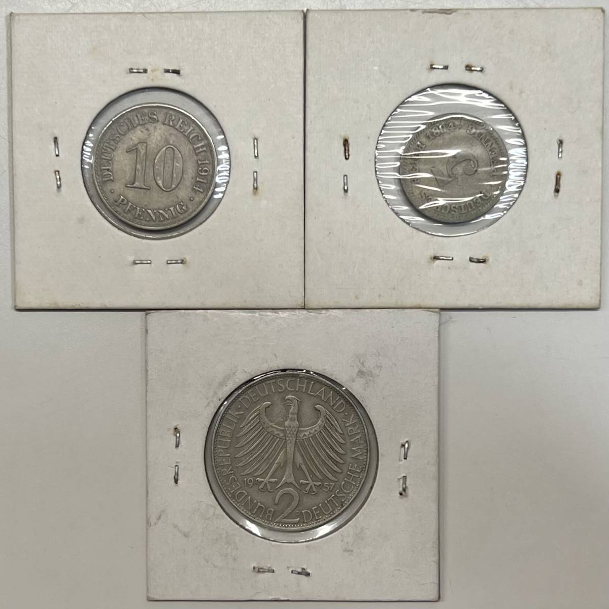 0603 6 古銭 ドイツ帝国 5ペニヒ 1894年 10ペニヒ 1914年 ドイツ連邦