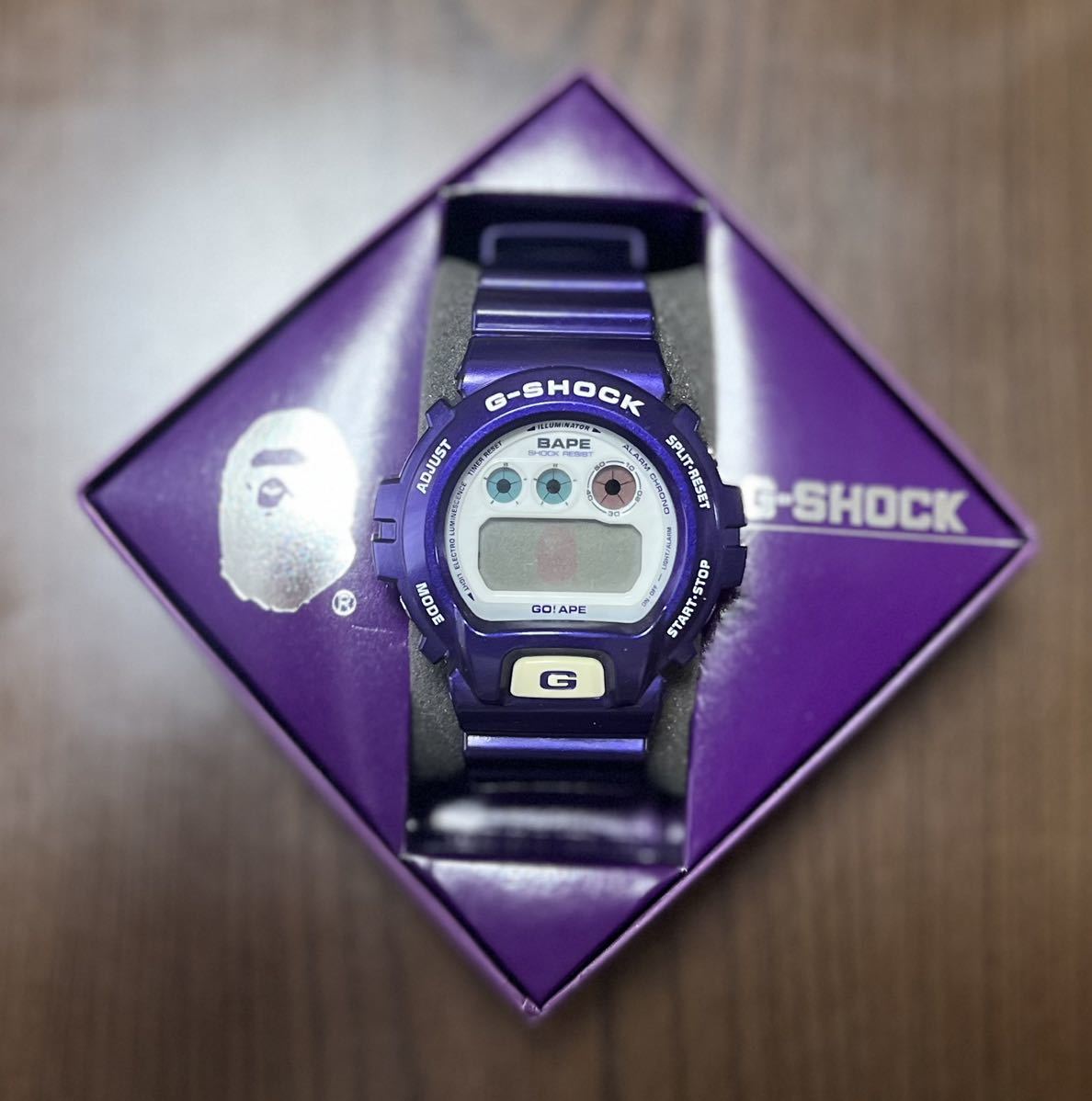 G-SHOCK BAPEコラボ パープル腕時計 new BAPE / Bathing Ape x G-Shock