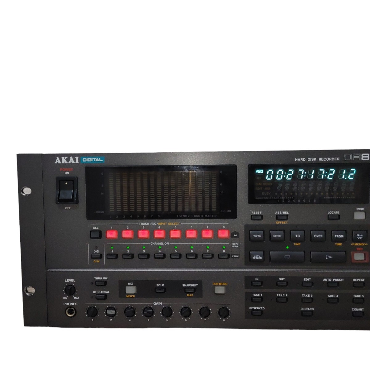 ☆AKAI DR8 8トラックハードディスクレコーダーアカイ☆動作品