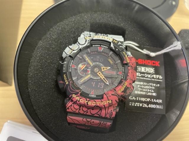 新品 未使用品 プライスタグ付き カシオ CASIO G-SHOCK ジーショック GA-110JOP-1A4JR ワンピース ONE PIECE コラボレーションモデル 限定