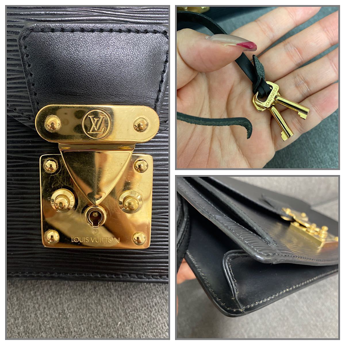 LOUIS VUITTON ルイ ヴィトン LV エピ セカンドバック クラッチバッグ