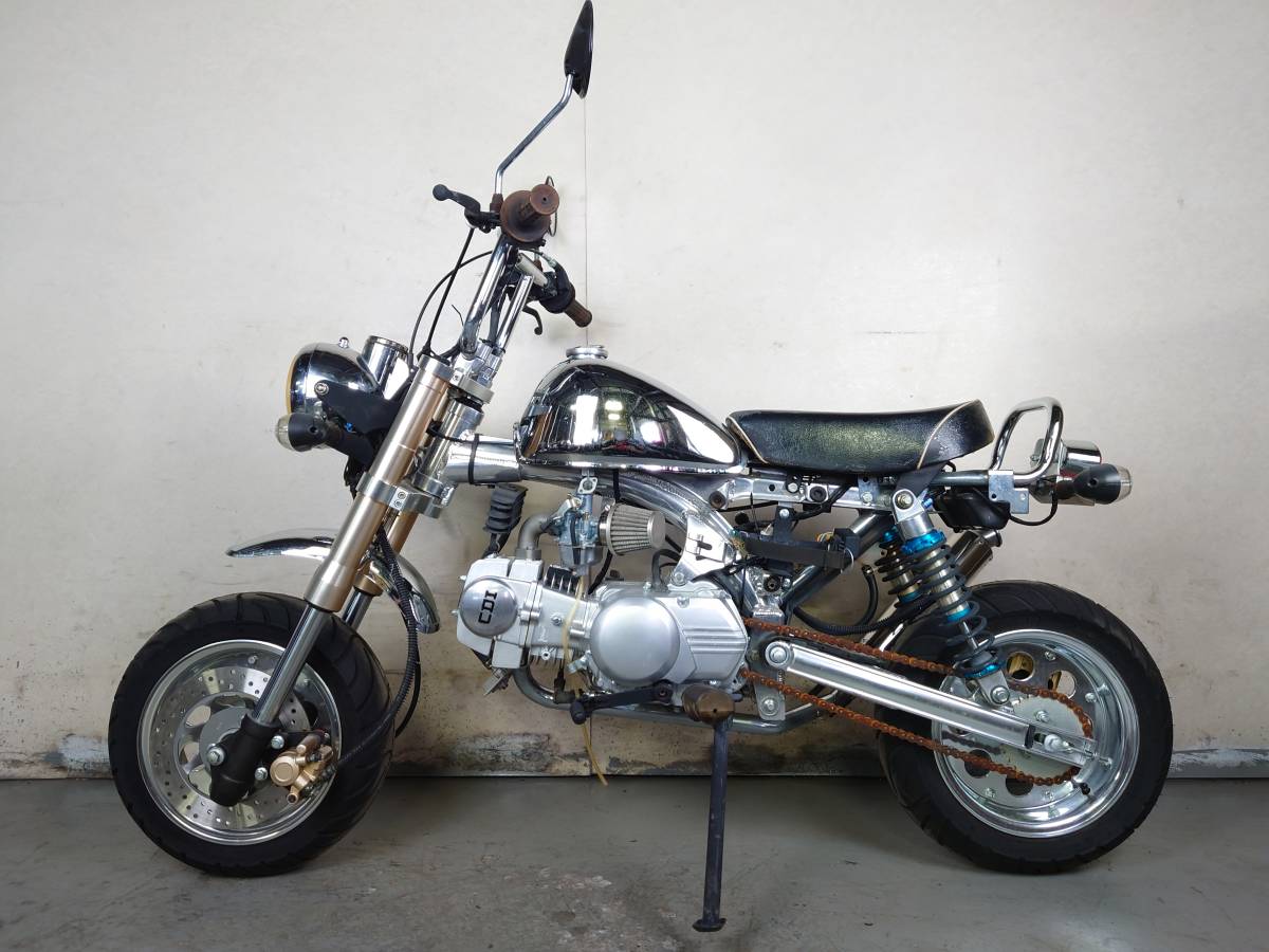 キットバイク 中華モンキー 125cc アルミフレーム 未走行車】1円 