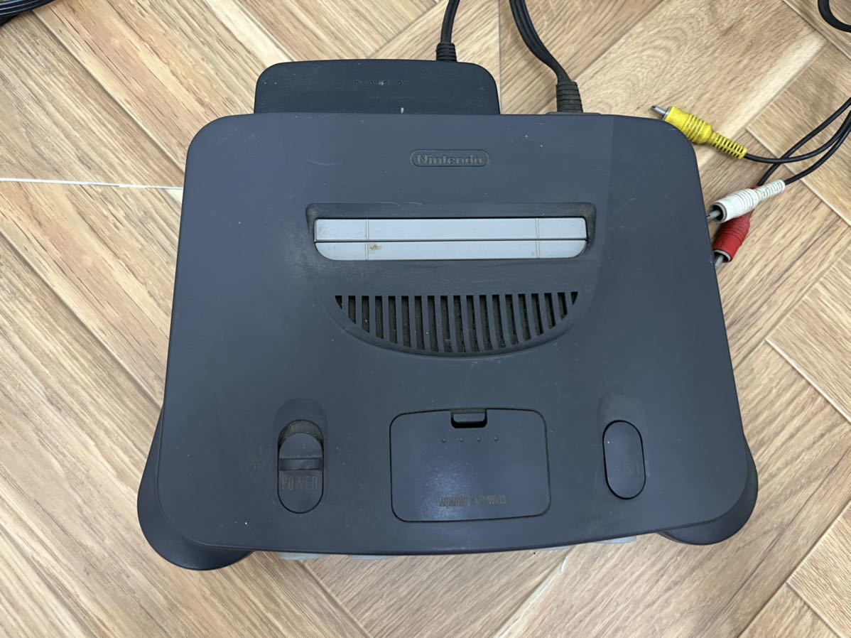 ★NINTENDO64★ニンテンドー64 任天堂 ニンテンドー 周辺機器 コントローラー付 NUS-001 希少 ゲーム機 通電確認済_6