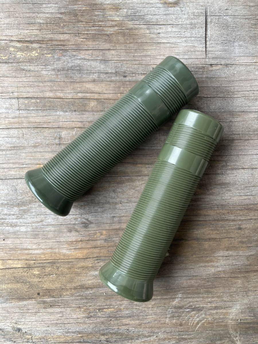 デッドストック? シカゴモーターサイクルサプライ chicago CMS NOSビンテージ ハーレー ショベル エボ アウタースロットル グリップ カーキ