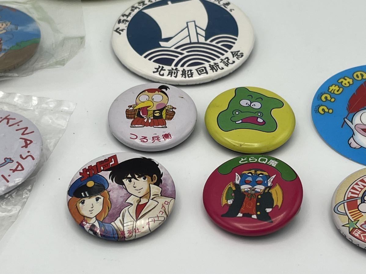 当時物 昭和レトロ 缶バッチ ディズニー ドラえもん メガドック お化け 