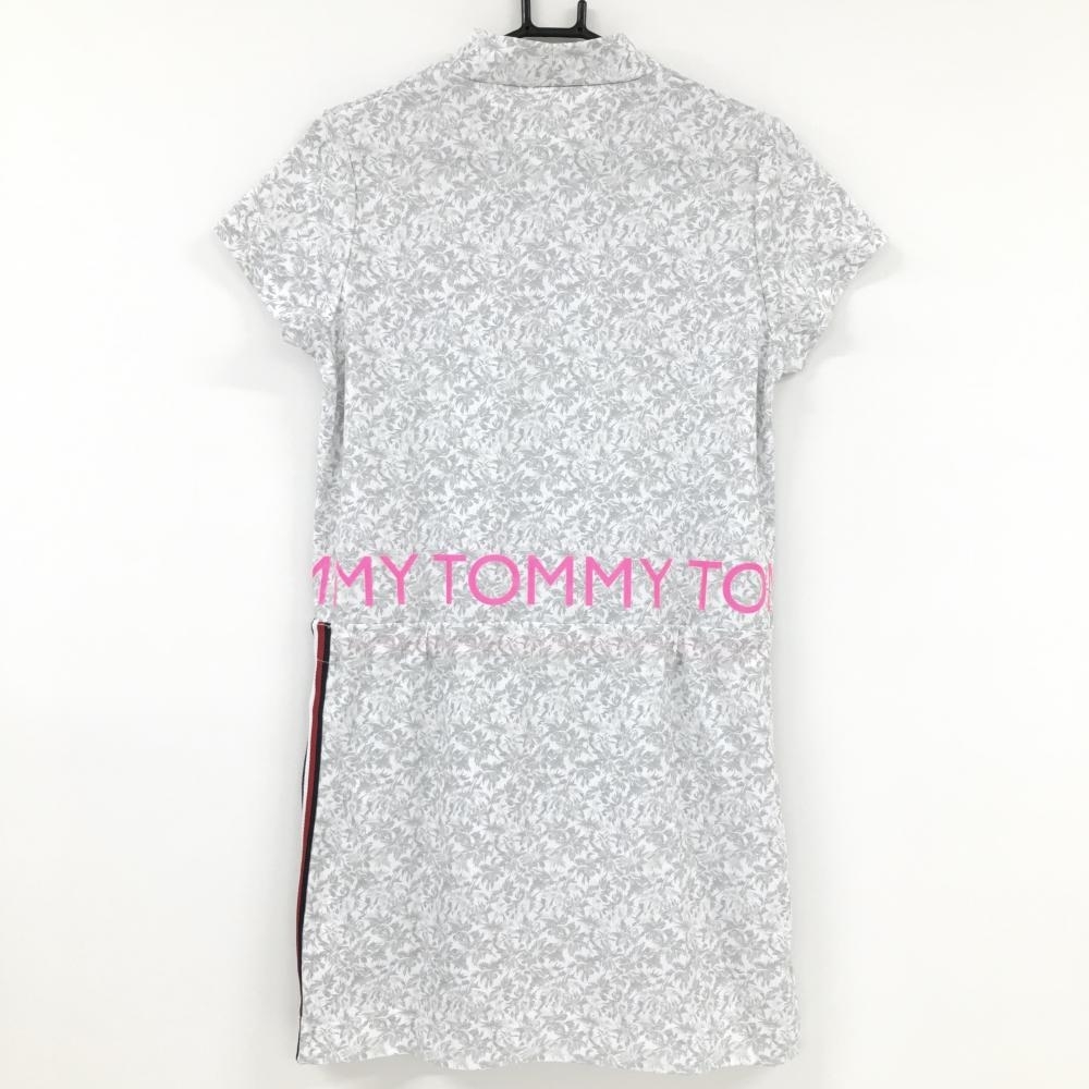 超美品】トミーヒルフィガーゴルフ ワンピース ライトグレー×蛍光 