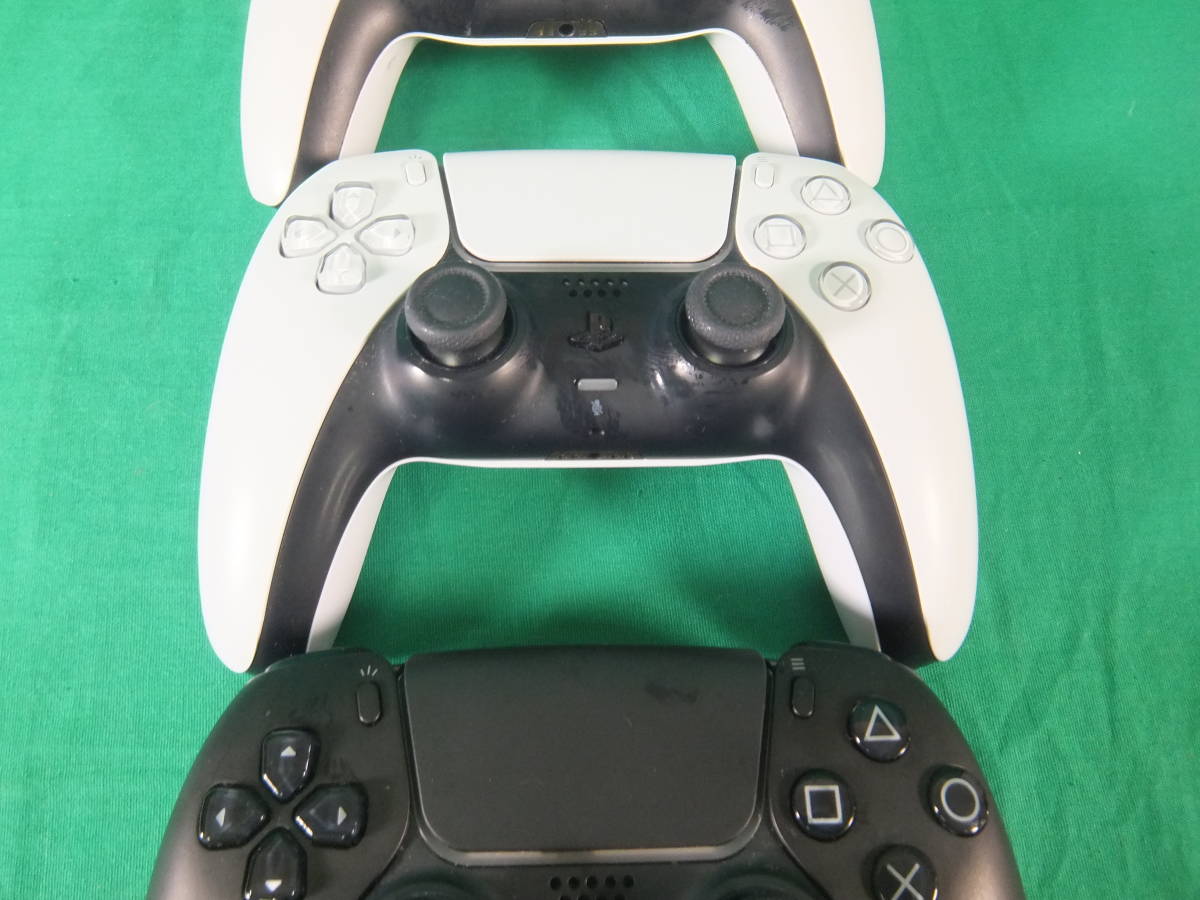 61/Q415☆ジャンク品☆PS5 ワイヤレス コントローラー DualSense 3個 