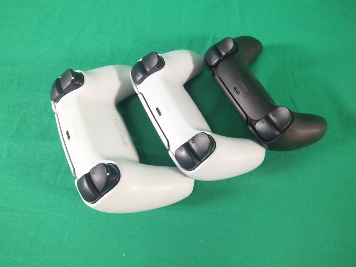 61/Q415☆ジャンク品☆PS5 ワイヤレス コントローラー DualSense 3個 
