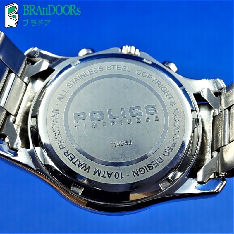 POLICE(ポリス) 腕時計 11306J メンズ ブルー ポリス 腕時計（メンズ 