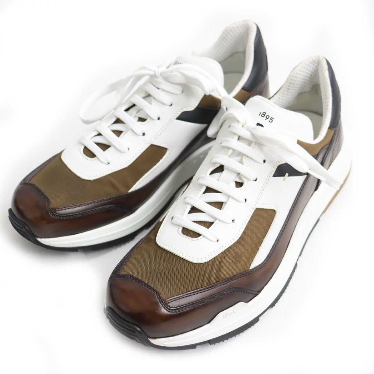 未使用品◇BERLUTI ベルルッティ パルス レザー×キャンバス ローカット 