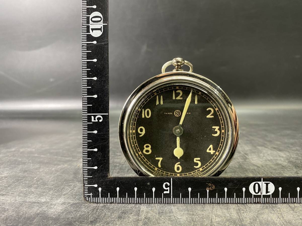 5＃N/1254 精工舎 ウラビー 置時計 セイコー SEIKO 手巻き 目覚まし