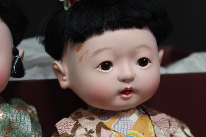 市松人形 男の子 女の子 メルカリ 年代物市松 男の子女の子2体 古 市松