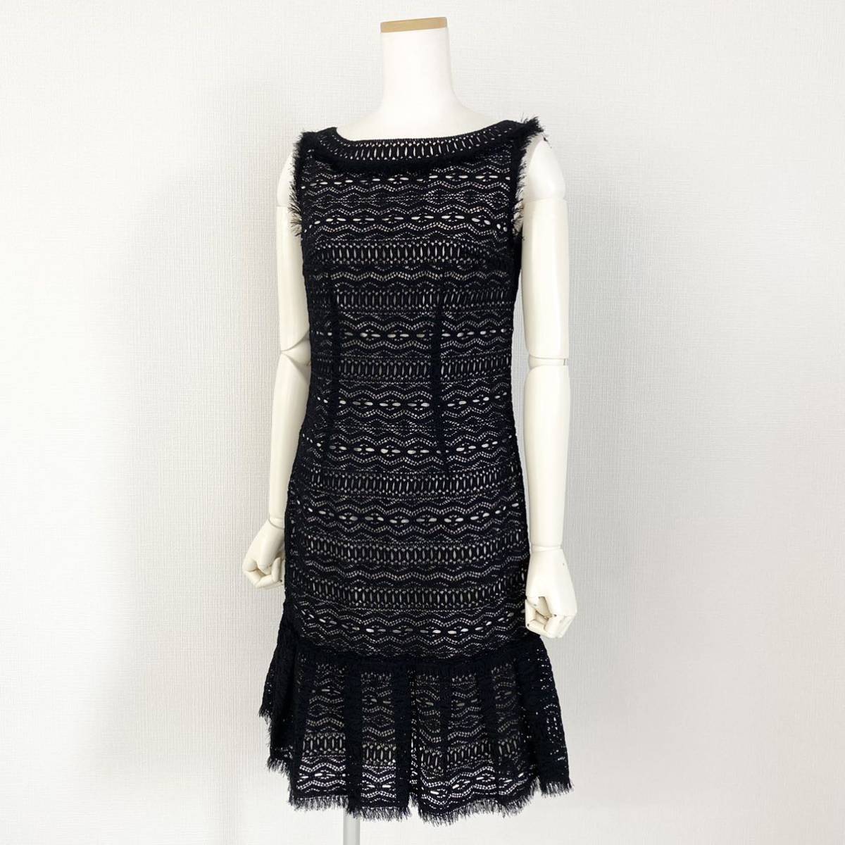 Ff18《美品》EPOCA エポカ ノースリーブレースワンピース サイズ40  