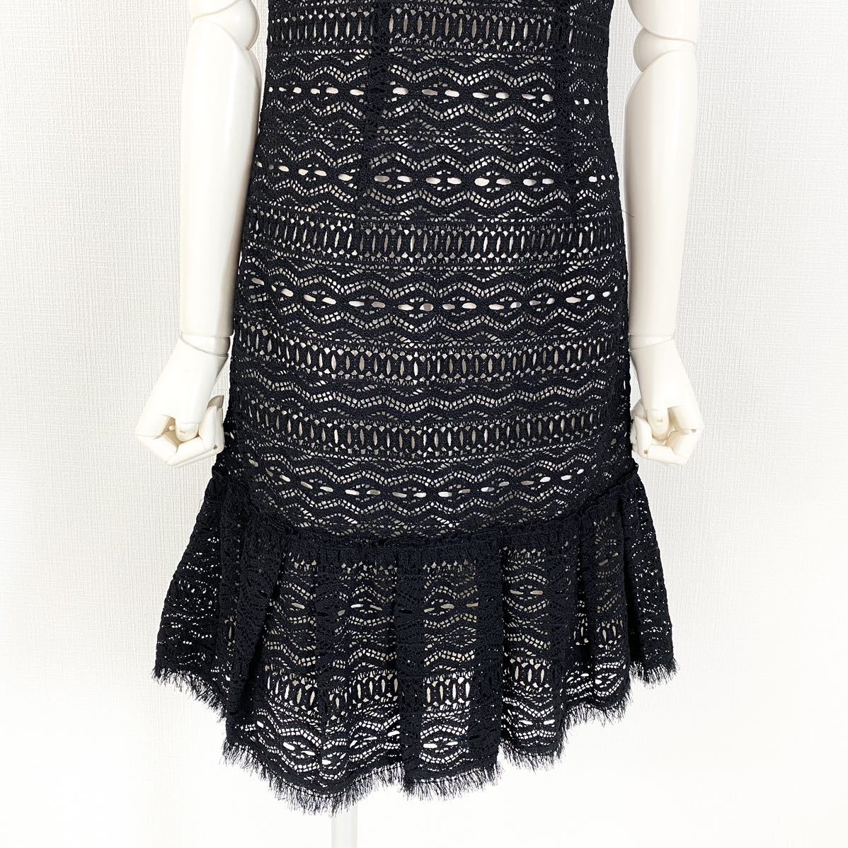 Ff18《美品》EPOCA エポカ ノースリーブレースワンピース サイズ40  