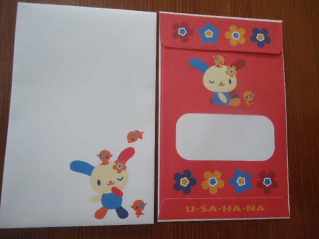 サンリオ ウサハナ/うさはな/USAHANA レターセット:便箋/封筒/シール