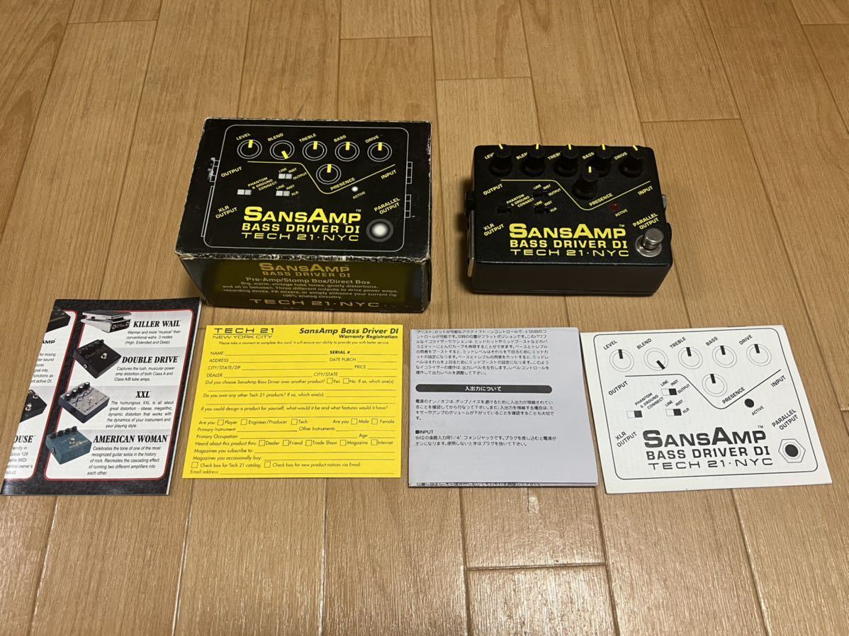 SANSAMP サンズアンプ ベース プリアンプ BASSDRIVER DI 半ジャンク 