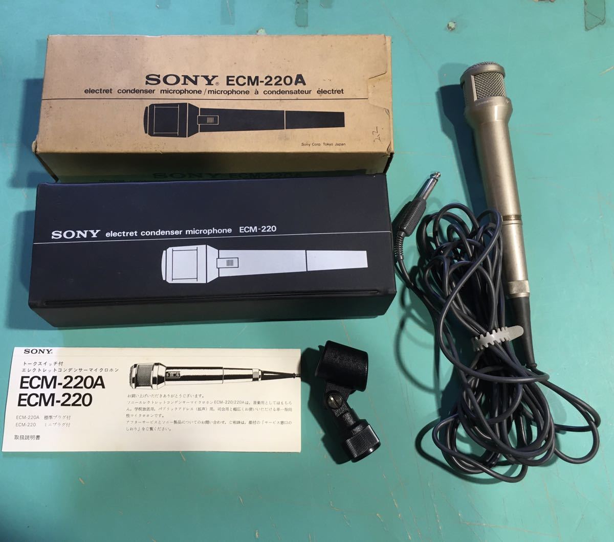N 家電6 SONY ソニー コンデンサーマイク ECM-220A 電子機器 マイク