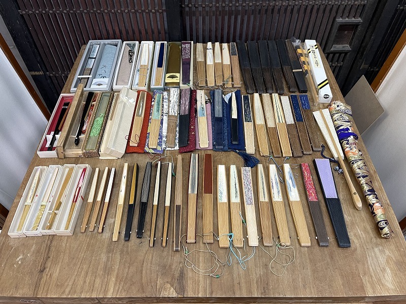 未使用含む 和装小物 扇子 62本 まとめて 舞扇 吉兆扇 和装 阪神タイガース 女性用 男性用 うちわ 浴衣 透かし