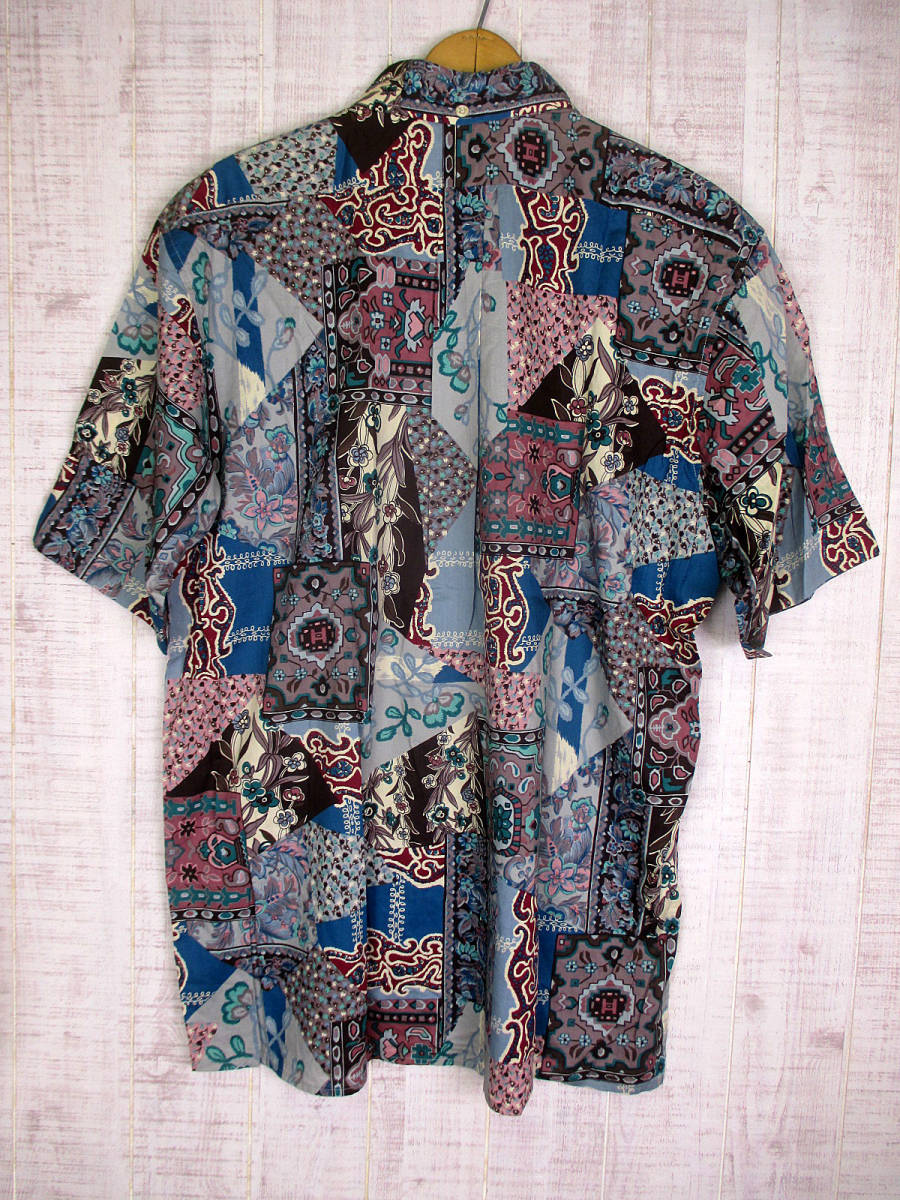 90’ｓ　ヴィンテージ　reyn spooner　レインスプーナー　ハワイアンシャツ　水着タグ　L