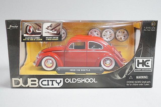 JadaToys VW ビートル 1/24 DUBCITY ジャダ 未開封 JADA DUB CITY 1959 VW BEETLE 1:24 RED HE EXTRA WHEELS VOLKSWAGEN