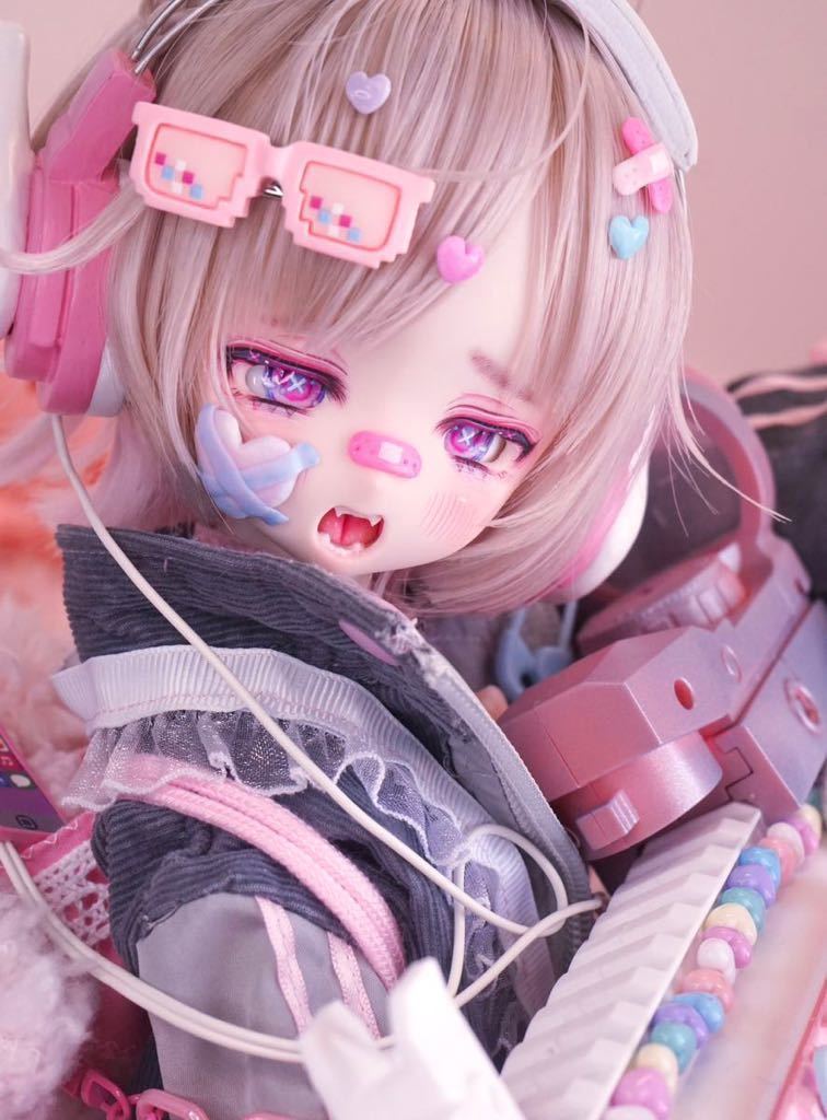 DDH-27 SW肌 カスタムヘッド(ソフビ盛り)＋おまけアイ1種＋全身アウト 