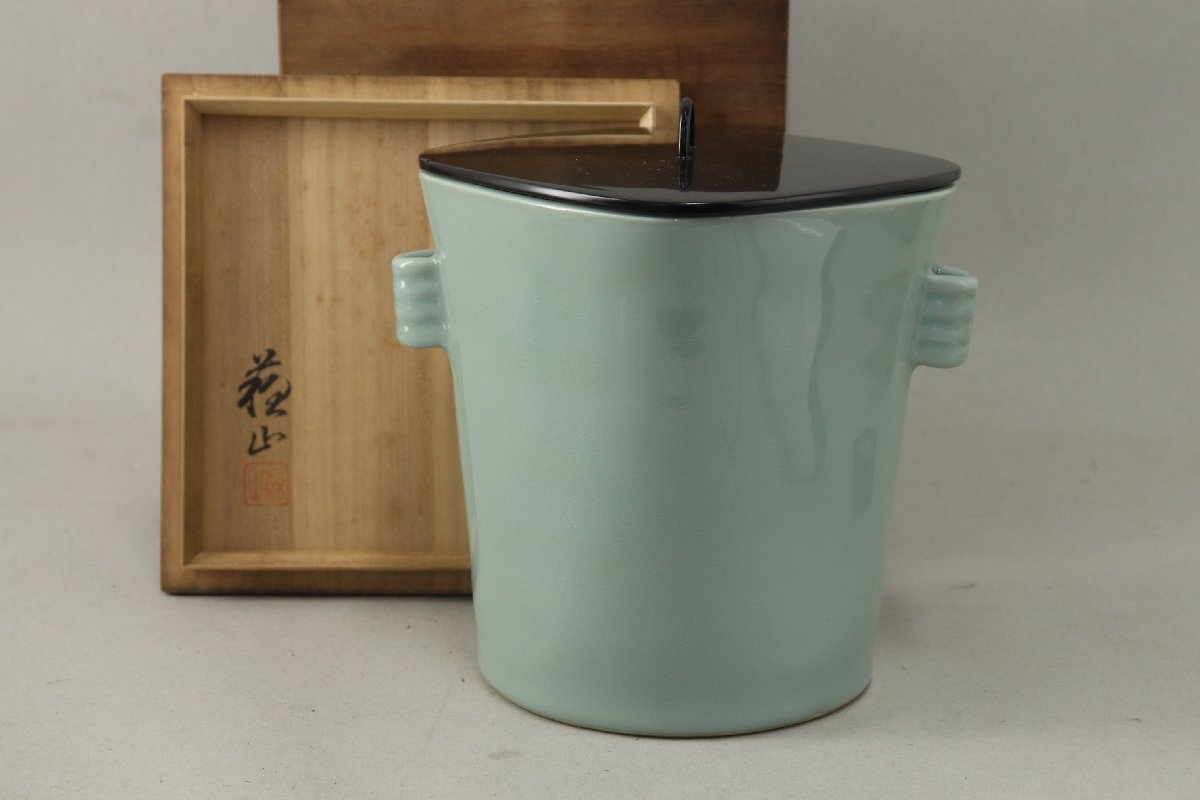 幸 古寺の蔵】古染付 香合 形物番付 西四枚目 屏風箱形◇当店保証 清代