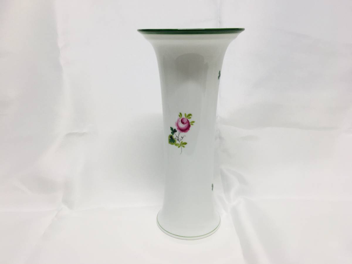 O44067 ヘレンド ウィーンの薔薇 ベース(花瓶) ※中古 現状品 ブランド