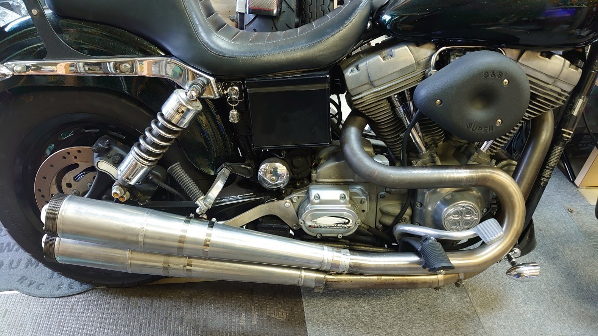 HOT-DOCK ホットドッグ サイドワインダー 2in2 マフラー ハーレー TC88