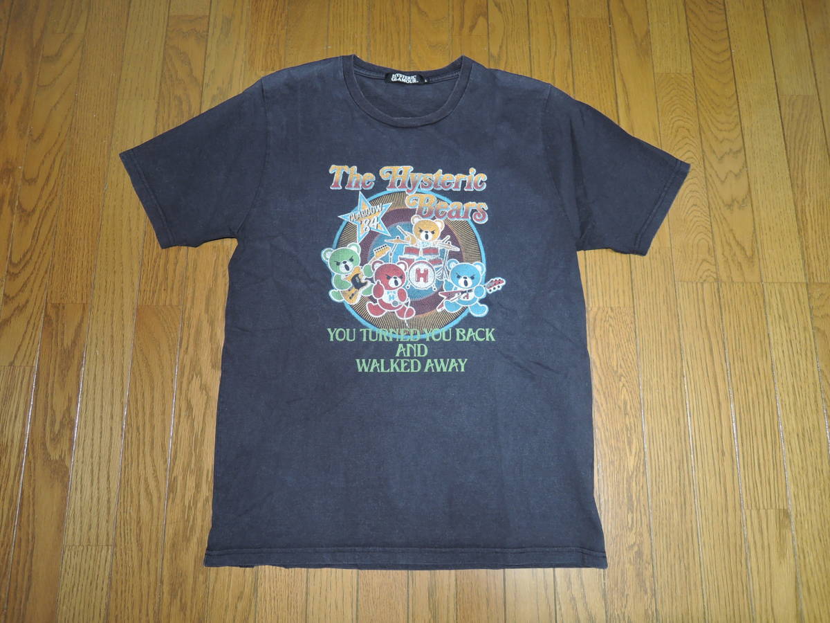 HYSTERIC GLAMOUR ヒステリックグラマー Tシャツ L 黒 The hysteric Beare クマバンド /