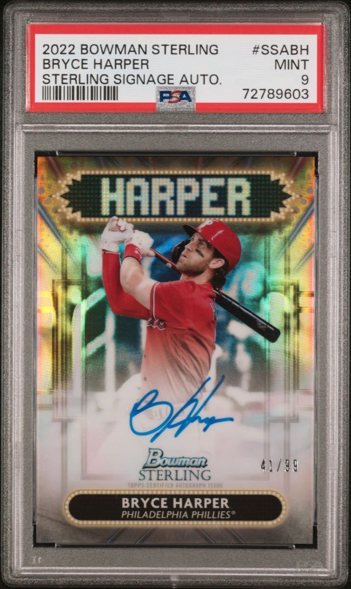 2022 Bowman Sterling Bryce Harper ブライス ハーパー 99枚限定 オン 