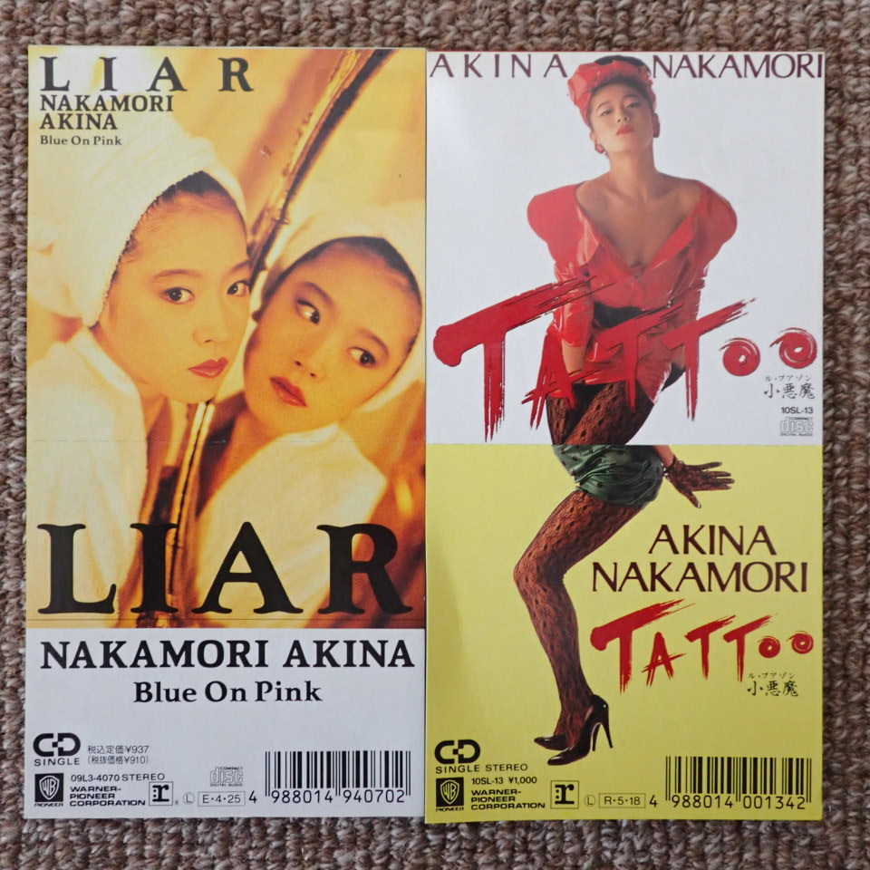 2. 中森明菜【シングルCD/計6枚】LIAR / TATTOO / I MISSED ''THE