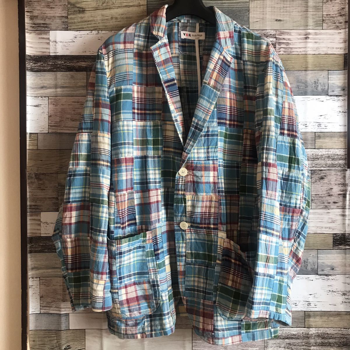 VAN チェックジャケットLサイズ VAN JACKET タータンチェック