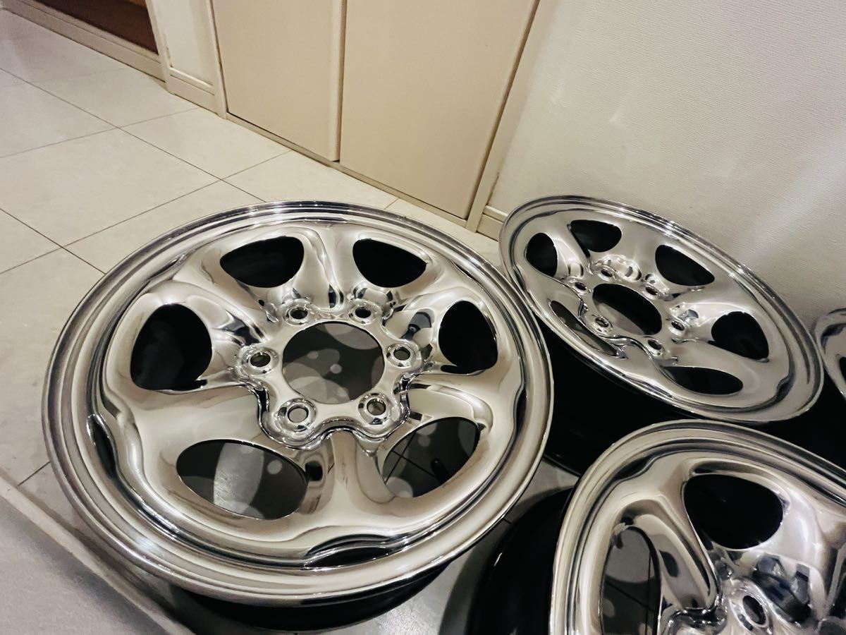日産 ニッサン テラノ D21 ダットサン 純正スチールホイール メッキ 