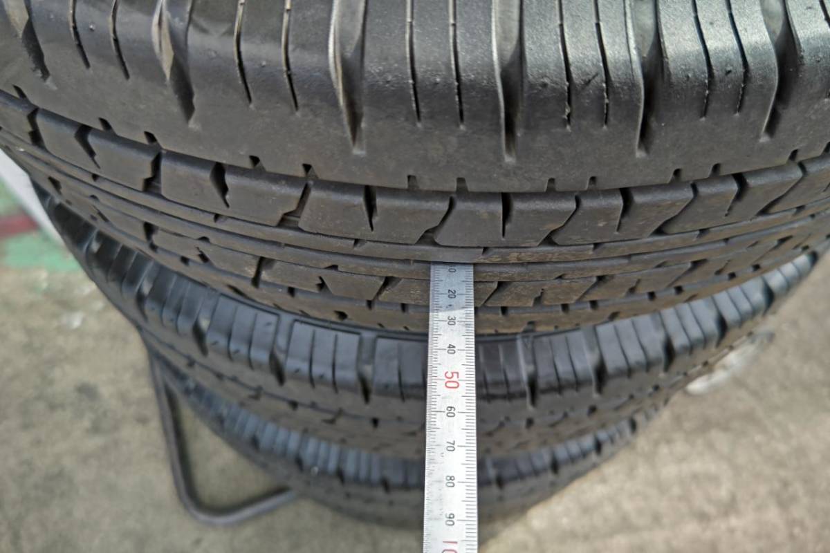 日産 NV350 キャラバン 純正 鉄ホイール タイヤ 四本セット 185/75R15 
