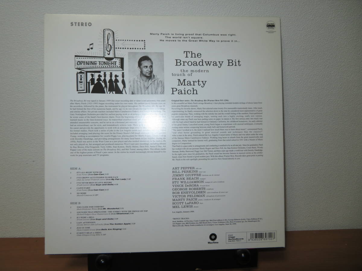 LP 2⑨23 Marty Paich / The Broadway Bit(ジャズ一般)｜売買されたオークション情報、yahooの商品情報を ...