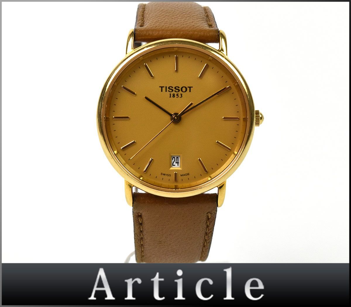 G0544 TISSOT ティソ メンズウォッチ 腕時計 クォーツ デイト 3針