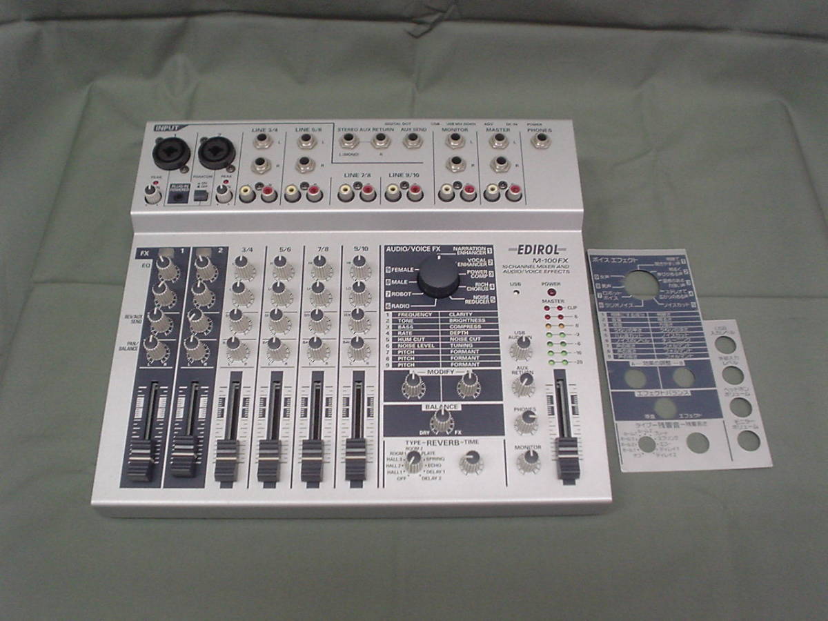 EDIROL Roland M-100FX DJミキサー M-100FX EDIROL Roland Yahoo